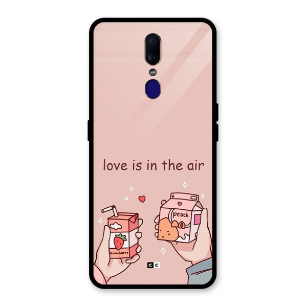 Love In Air Glass Back Case for Oppo F11