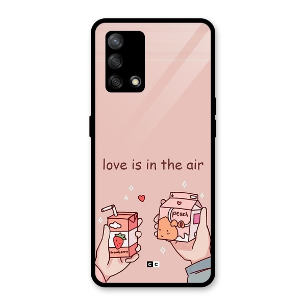 Love In Air Glass Back Case for Oppo F19