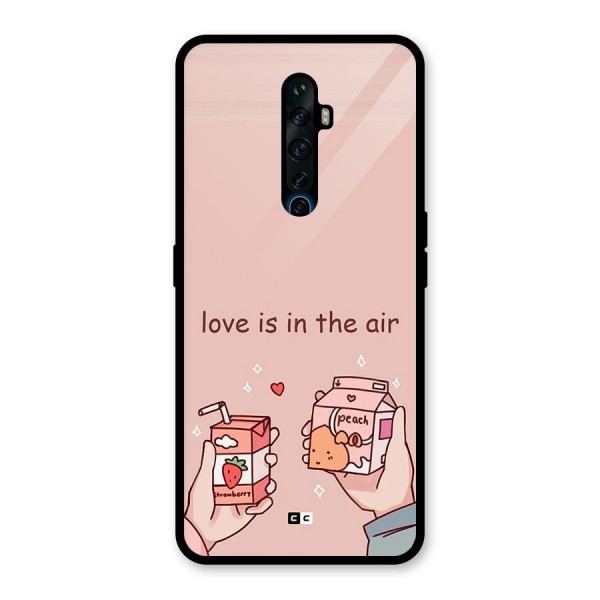 Love In Air Glass Back Case for Oppo Reno2 F