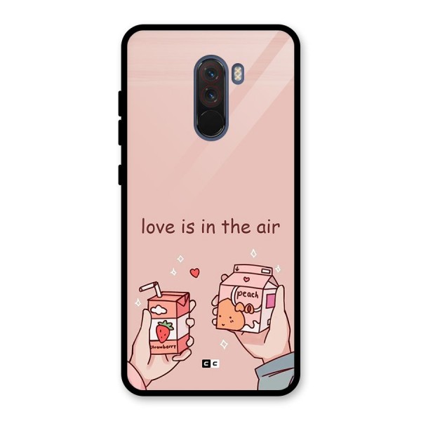 Love In Air Glass Back Case for Poco F1