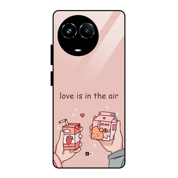 Love In Air Glass Back Case for Realme 11X