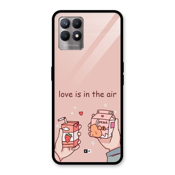 Love In Air Glass Back Case for Realme 8i