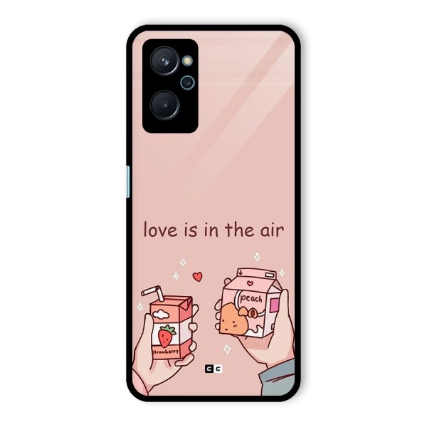 Love In Air Glass Back Case for Realme 9i