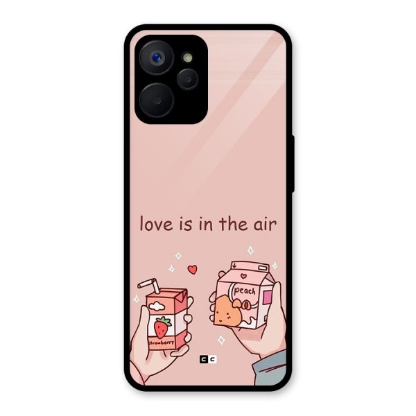 Love In Air Glass Back Case for Realme 9i 5G