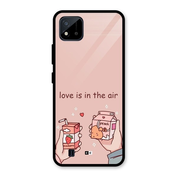 Love In Air Glass Back Case for Realme C11 2021