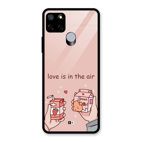 Love In Air Glass Back Case for Realme C15