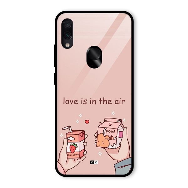 Love In Air Glass Back Case for Redmi Note 7