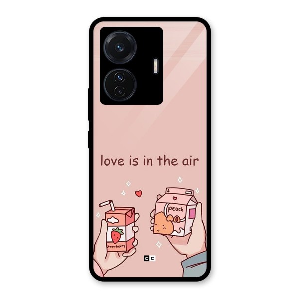 Love In Air Glass Back Case for Vivo T1 Pro