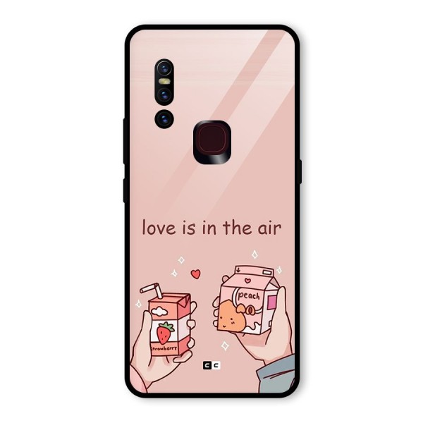 Love In Air Glass Back Case for Vivo V15