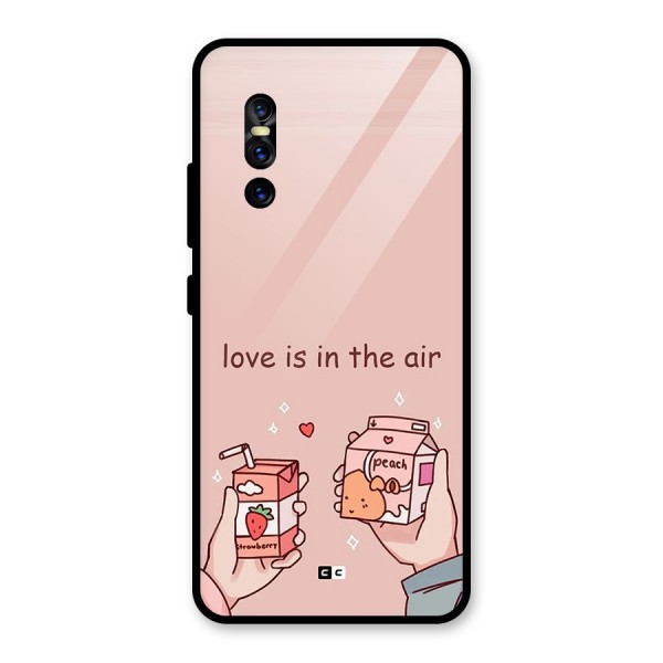 Love In Air Glass Back Case for Vivo V15 Pro