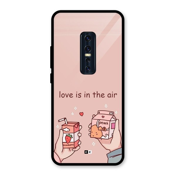 Love In Air Glass Back Case for Vivo V17 Pro