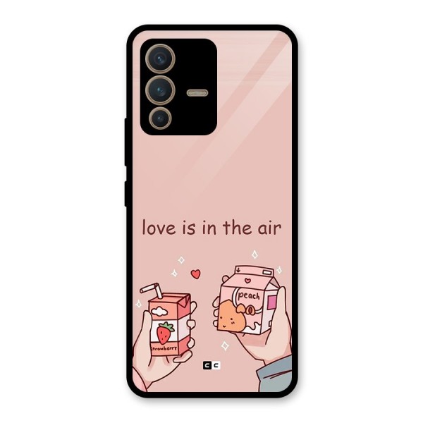 Love In Air Glass Back Case for Vivo V23 5G