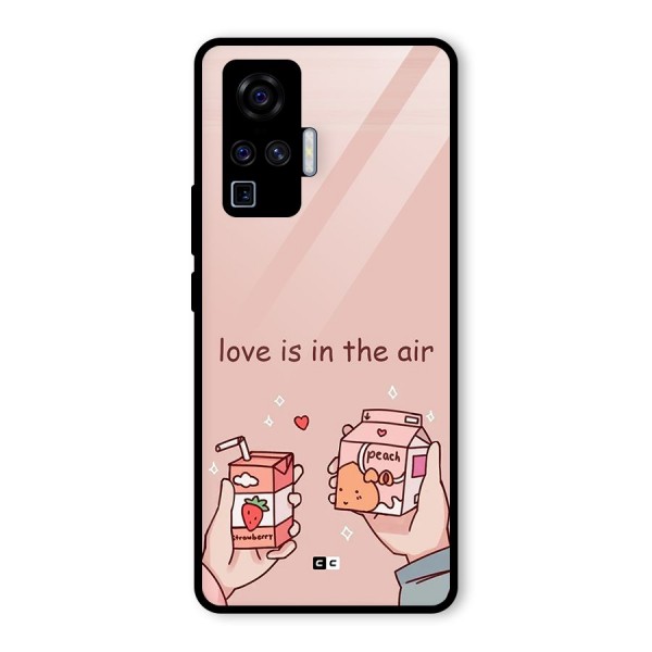 Love In Air Glass Back Case for Vivo X50 Pro