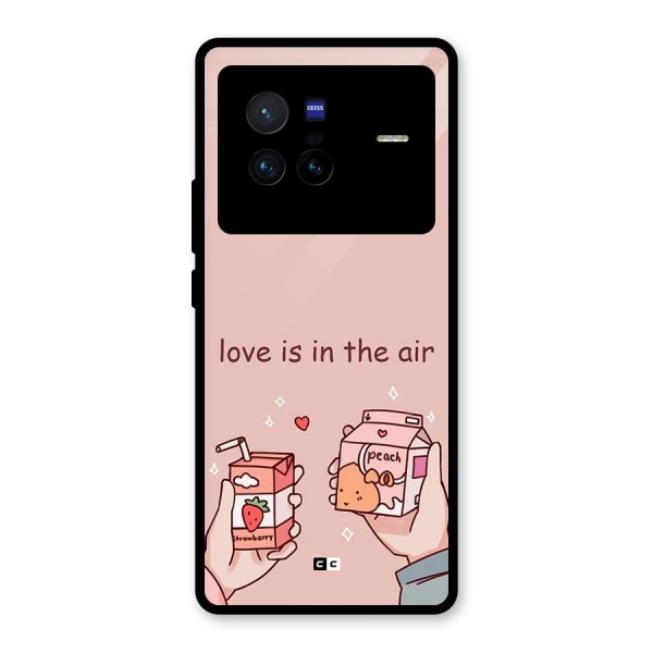 Love In Air Glass Back Case for Vivo X80