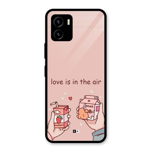 Love In Air Glass Back Case for Vivo Y15s