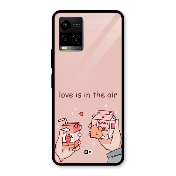 Love In Air Glass Back Case for Vivo Y21A