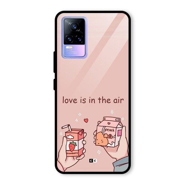 Love In Air Glass Back Case for Vivo Y73