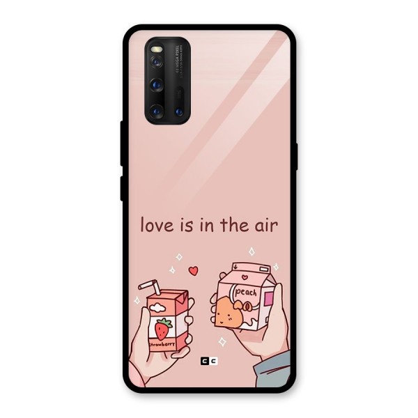 Love In Air Glass Back Case for Vivo iQOO 3