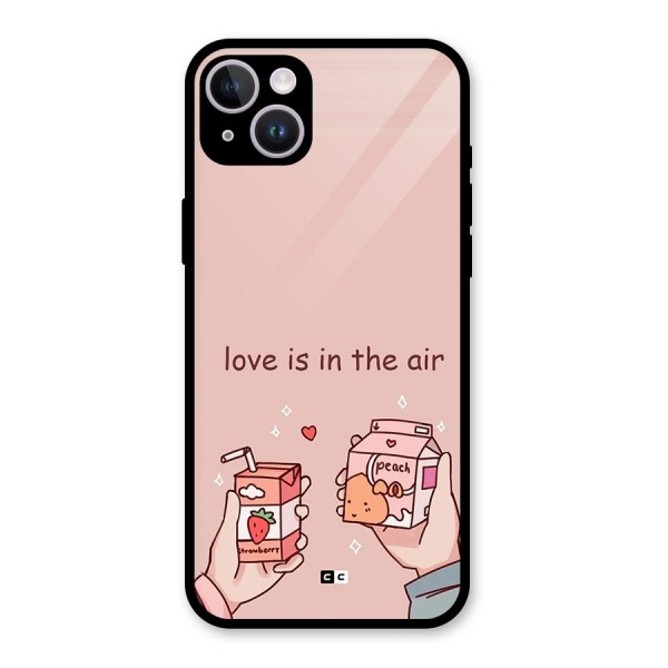 Love In Air Glass Back Case for iPhone 14 Plus