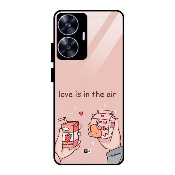 Love In Air Glass Back Case for realme C55