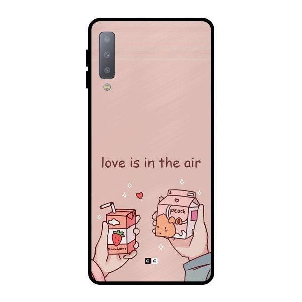 Love In Air Metal Back Case for Galaxy A7 (2018)