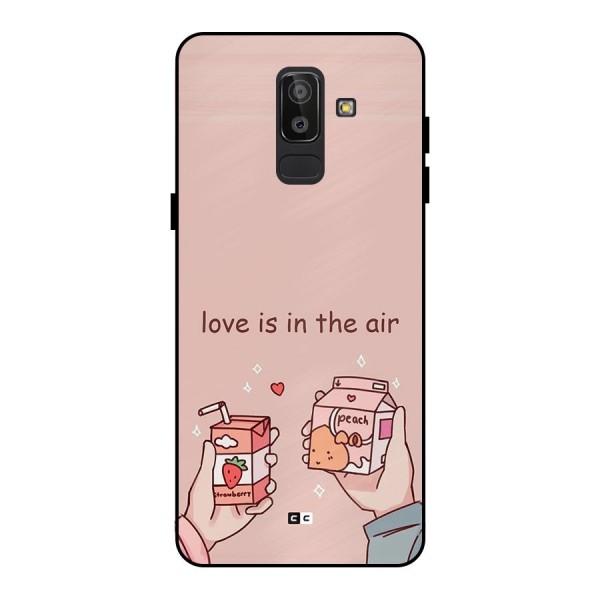 Love In Air Metal Back Case for Galaxy J8