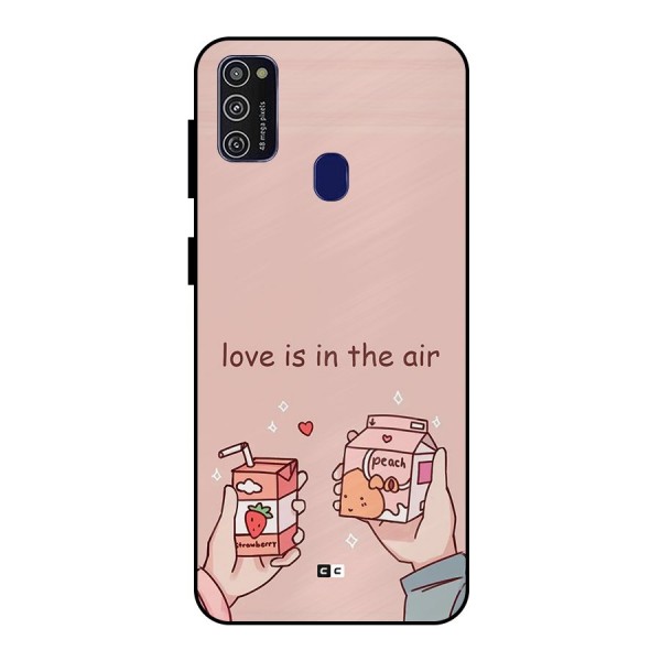 Love In Air Metal Back Case for Galaxy M21