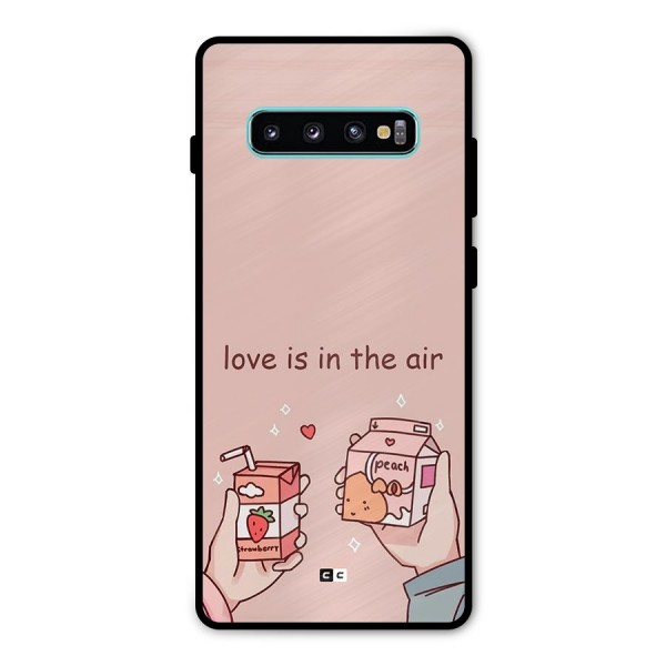 Love In Air Metal Back Case for Galaxy S10 Plus