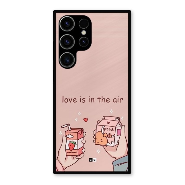 Love In Air Metal Back Case for Galaxy S23 Ultra