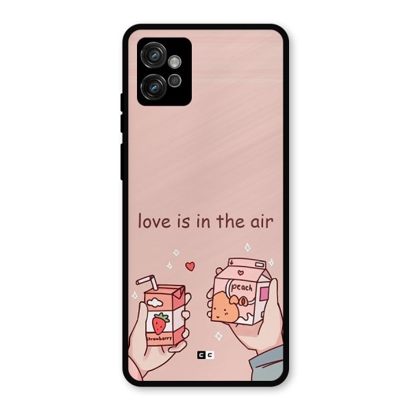 Love In Air Metal Back Case for Moto G32