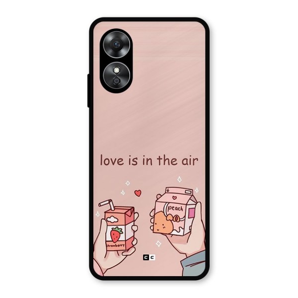 Love In Air Metal Back Case for Oppo A17