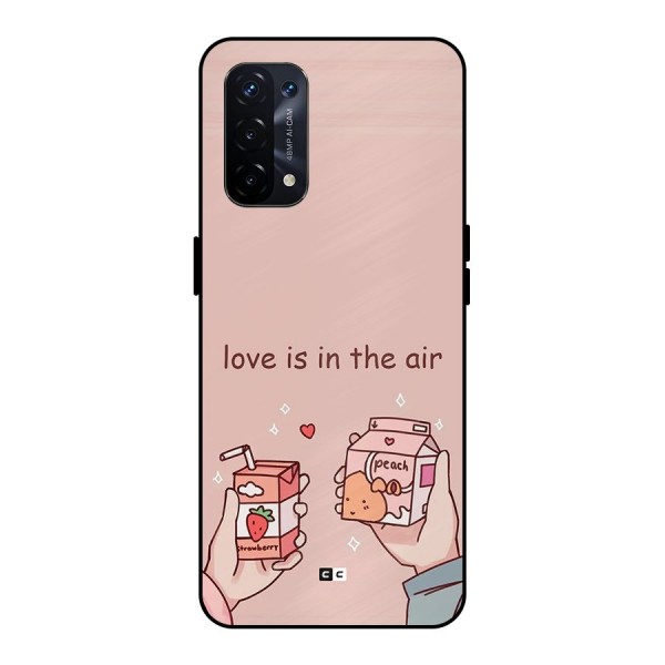 Love In Air Metal Back Case for Oppo A74 5G