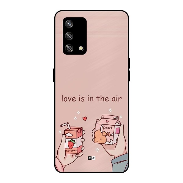 Love In Air Metal Back Case for Oppo F19s