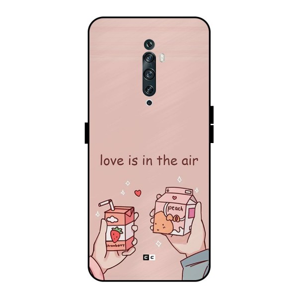 Love In Air Metal Back Case for Oppo Reno2 F