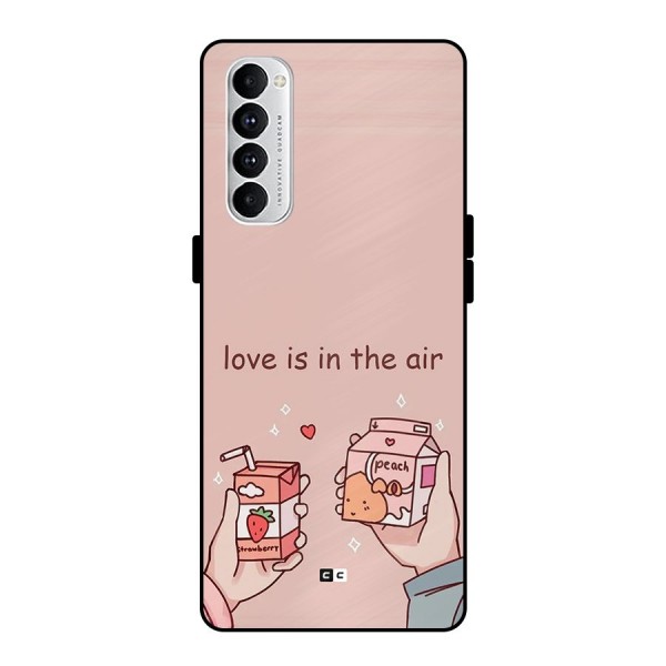 Love In Air Metal Back Case for Oppo Reno4 Pro