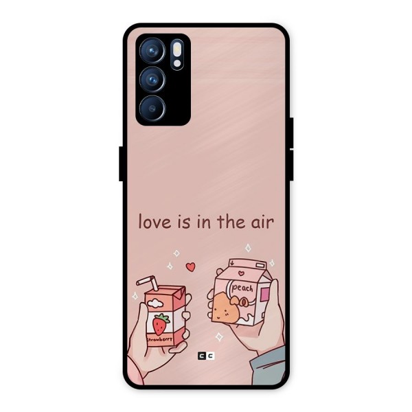 Love In Air Metal Back Case for Oppo Reno6 5G