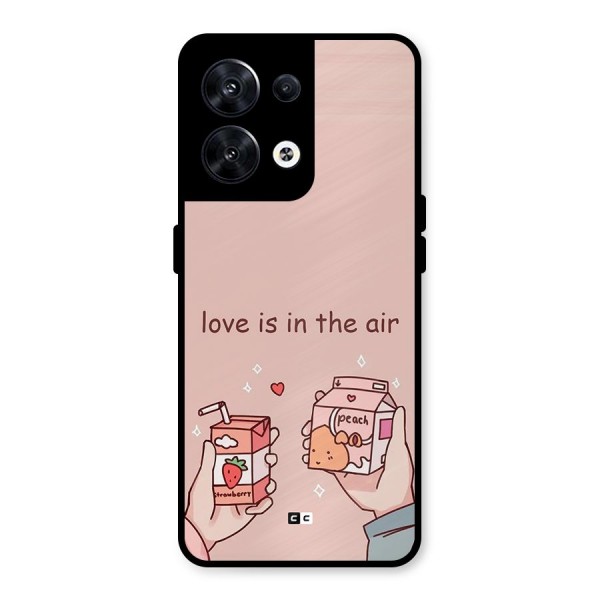 Love In Air Metal Back Case for Oppo Reno8 5G