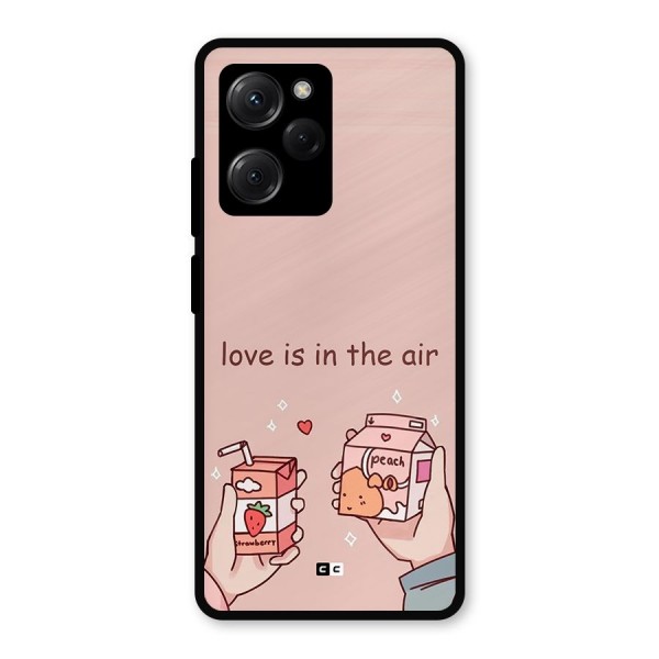 Love In Air Metal Back Case for Poco X5 Pro