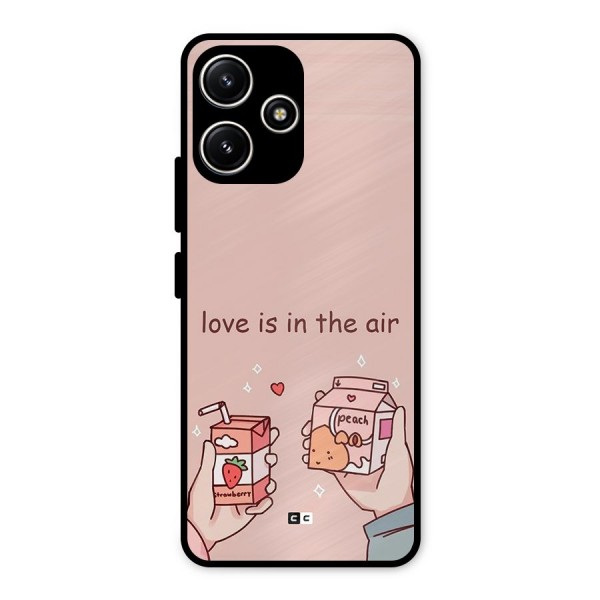 Love In Air Metal Back Case for Redmi 12 5G