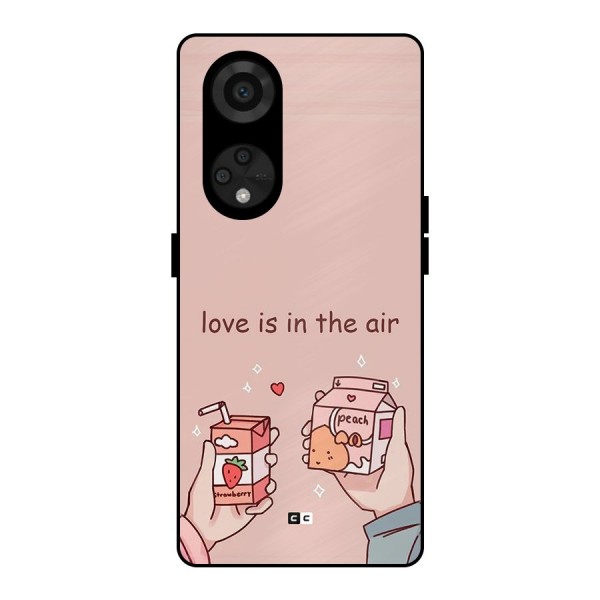 Love In Air Metal Back Case for Reno8 T 5G