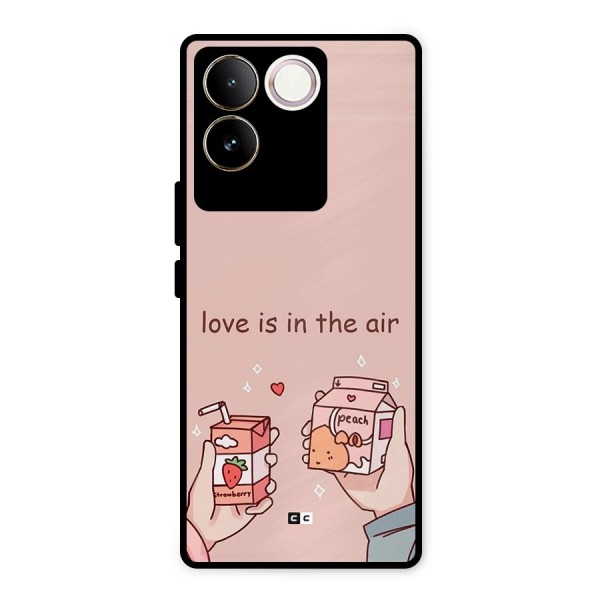 Love In Air Metal Back Case for Vivo T2 Pro