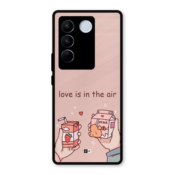 Love In Air Metal Back Case for Vivo V27 Pro