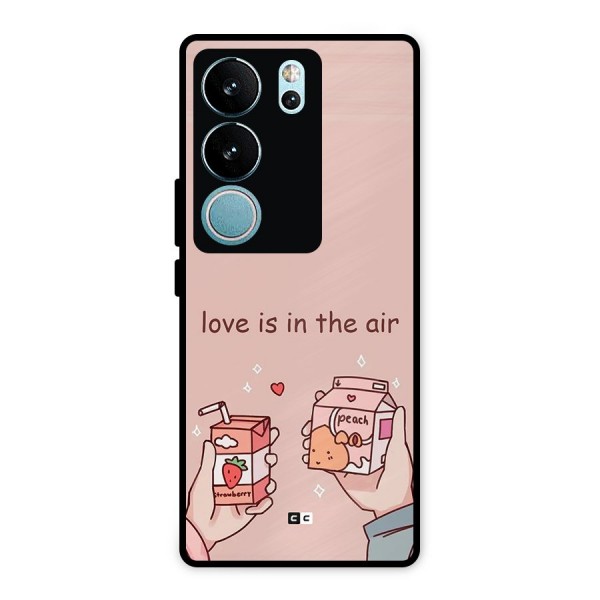 Love In Air Metal Back Case for Vivo V29 Pro