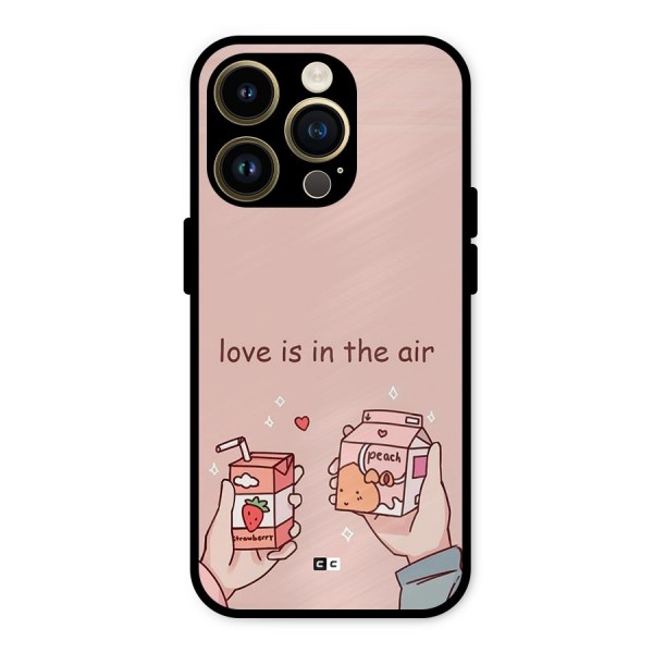 Love In Air Metal Back Case for iPhone 14 Pro