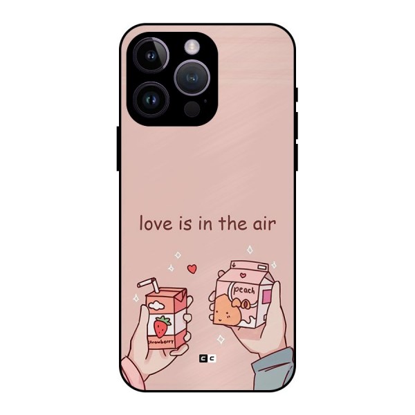 Love In Air Metal Back Case for iPhone 14 Pro Max