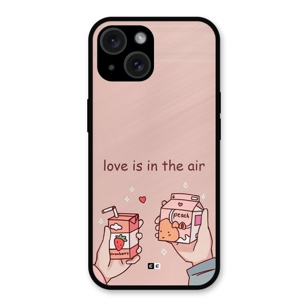 Love In Air Metal Back Case for iPhone 15