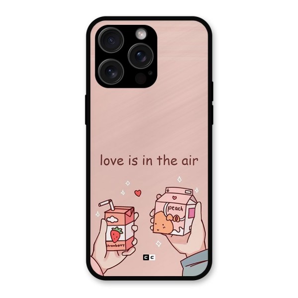 Love In Air Metal Back Case for iPhone 15 Pro Max