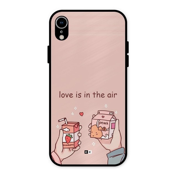 Love In Air Metal Back Case for iPhone XR