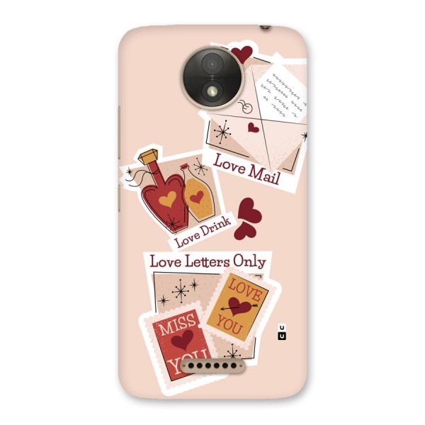 Love Language Back Case for Moto C Plus