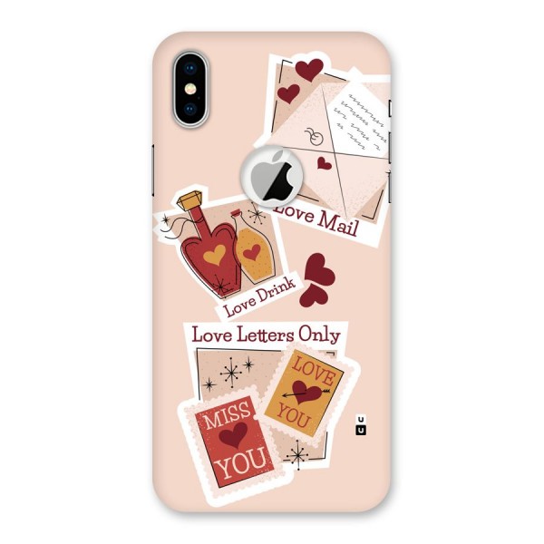 Love Language Back Case for iPhone XS Logo Cut